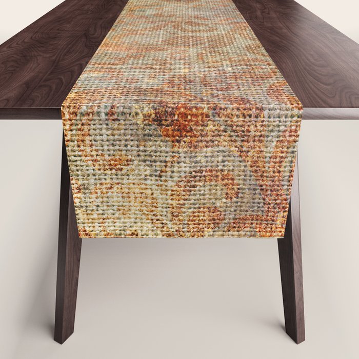Aged Damask Texture 10 Table Runner Gallery Image 1