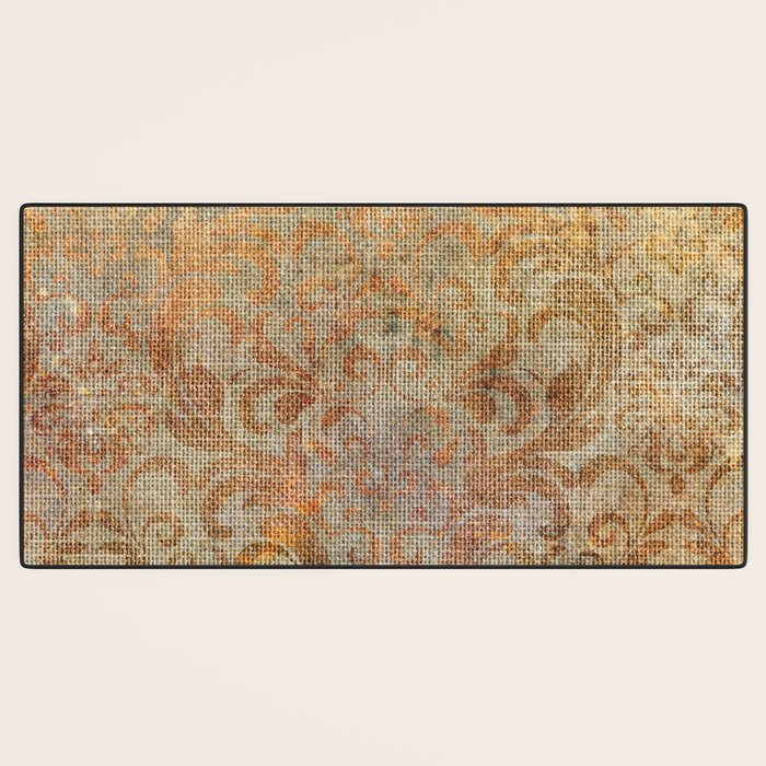 Aged Damask Texture 10 Desk Mat Gallery Image 3