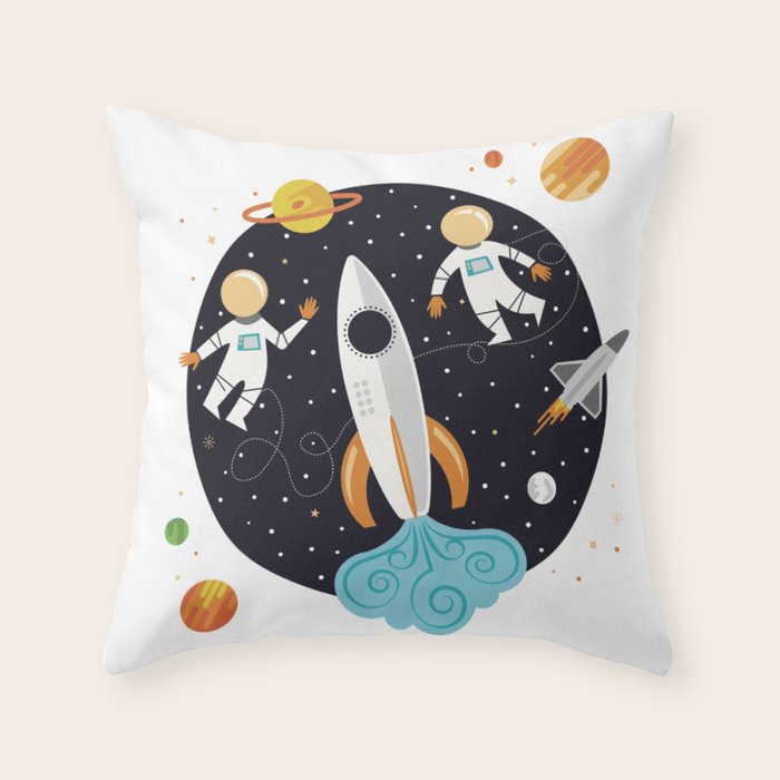 A Walk in Space Throw Pillow Gallery Image 6