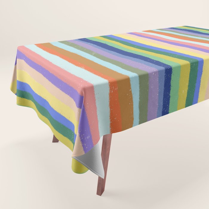 Bright stripes Tablecloth Gallery Image 1
