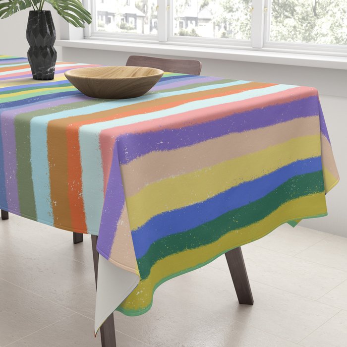 Bright stripes Tablecloth Gallery Image 3