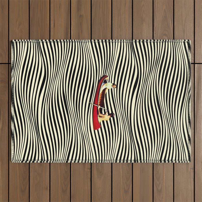 Illusionary Boat Ride Outdoor Rug Gallery Image 1