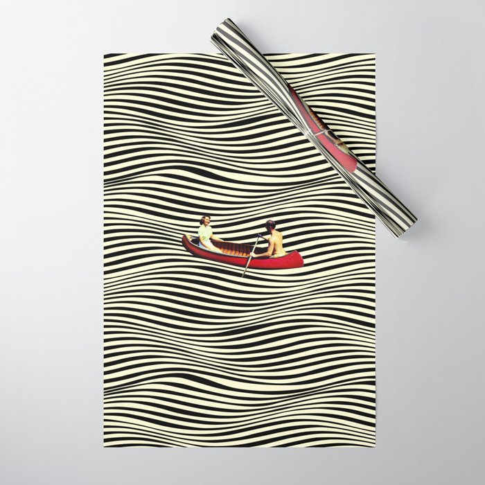 Illusionary Boat Ride Wrapping Paper Gallery Image 1
