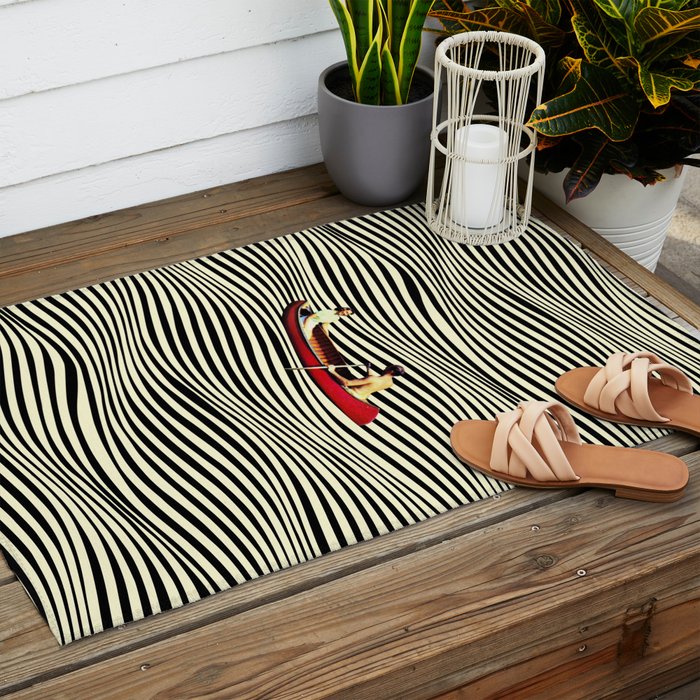 Illusionary Boat Ride Outdoor Rug Gallery Image 2