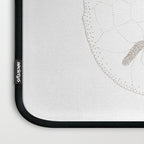 Sand Dollar Dreams - Brown on White Laptop Sleeve Gallery Image 3
