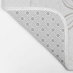 Sand Dollar Dreams - Brown on White Bath Mat Gallery Image 2