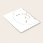 Sand Dollar Dreams - Brown on White Notebook Gallery Image 3