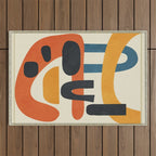 Abstract Colorful Setting 15 Outdoor Rug Gallery Image 1