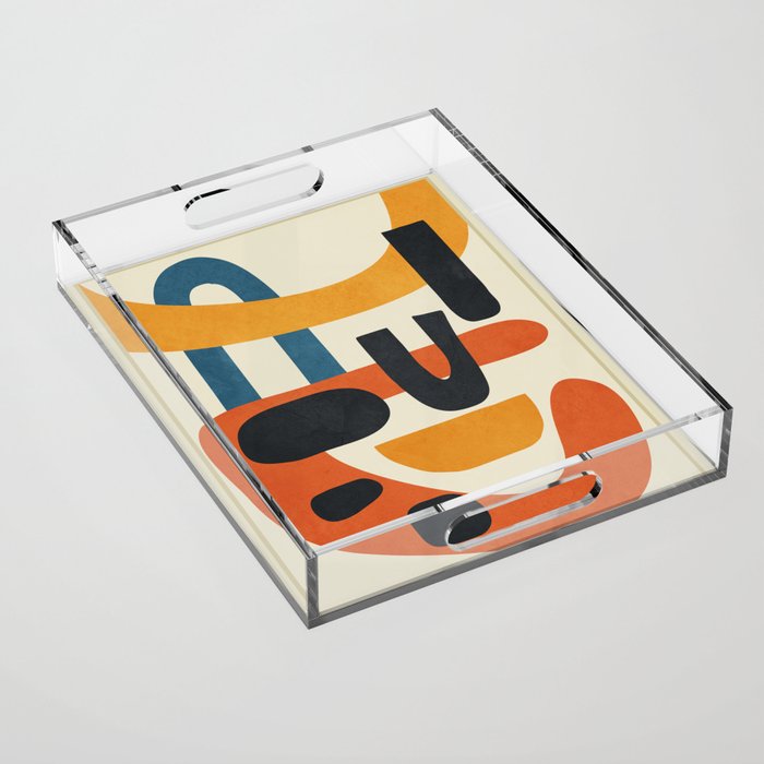 Abstract Colorful Setting 15 Acrylic Tray Gallery Image 1