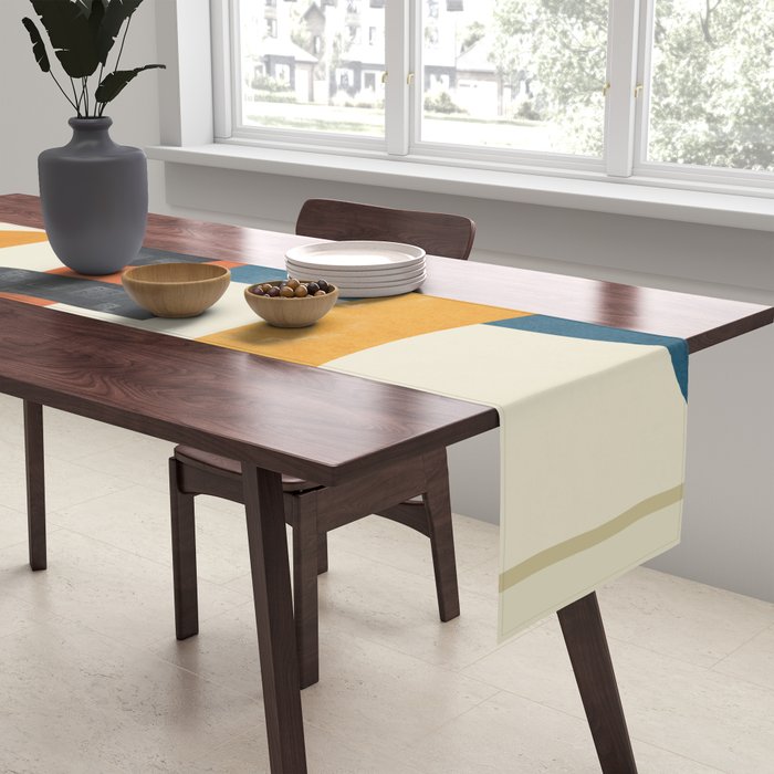 Abstract Colorful Setting 15 Table Runner Gallery Image 2
