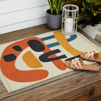 Abstract Colorful Setting 15 Outdoor Rug Gallery Image 2