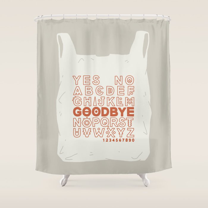 Plastic Bag Ouija Board Shower Curtain Gallery Image 1