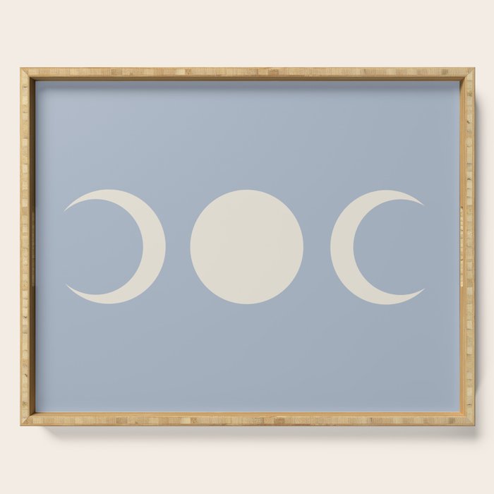 Moon Minimalism - Blue Serving Tray Gallery Image 1