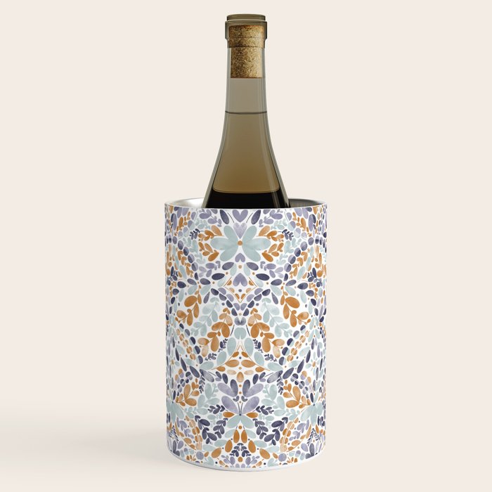 Artistic Floral Motif Medley Wine Chiller Gallery Image 1