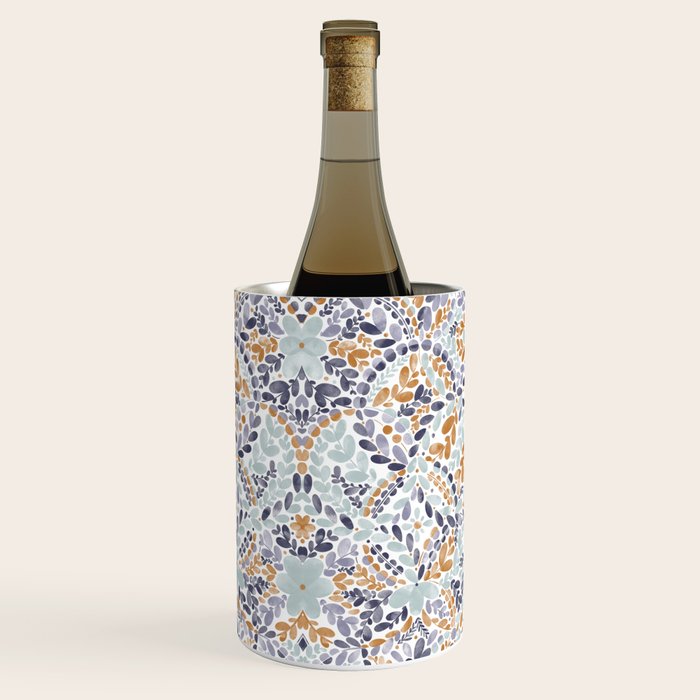 Artistic Floral Motif Medley Wine Chiller Gallery Image 2