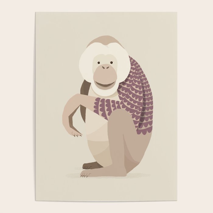 Whimsical Orangutan Poster Gallery Image 1
