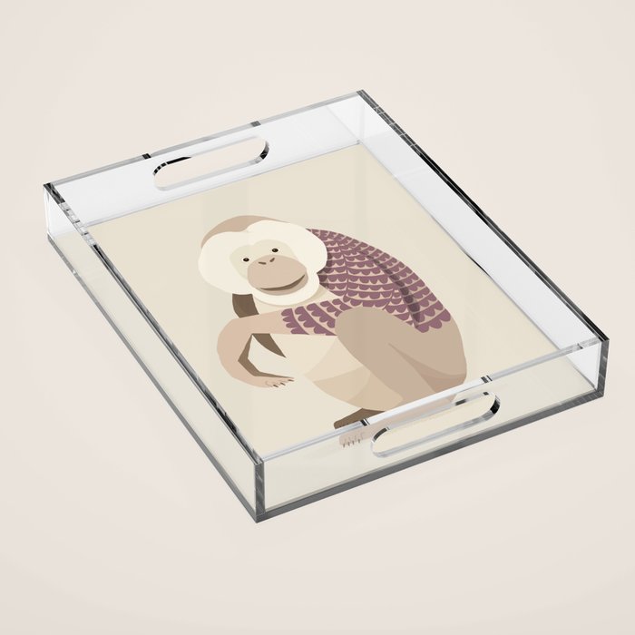 Whimsical Orangutan Acrylic Tray Gallery Image 1