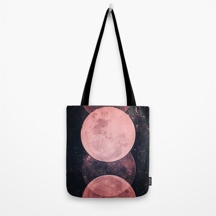 Pink Moon Phases Tote Bag Gallery Image 2