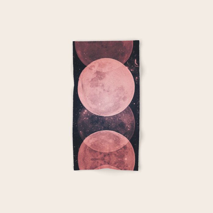 Pink Moon Phases Bath Towel Gallery Image 1