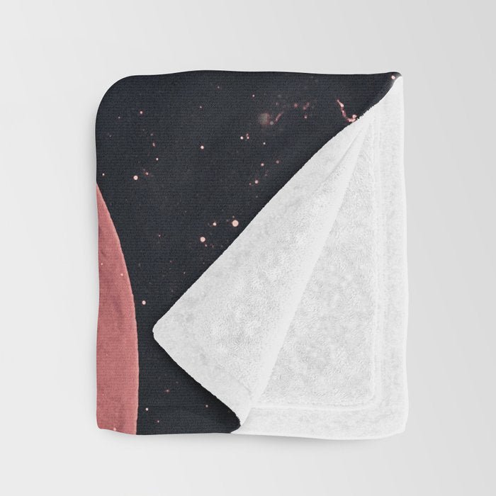 Pink Moon Phases Throw Blanket Gallery Image 3