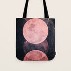 Pink Moon Phases Tote Bag Gallery Image 1