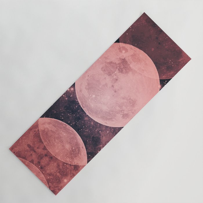 Pink Moon Phases Yoga Mat Gallery Image 1