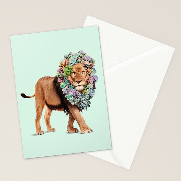 SUCCULENT LION Stationery Card Gallery Image 2