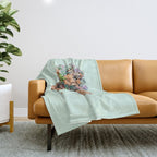 SUCCULENT LION Throw Blanket Gallery Image 1