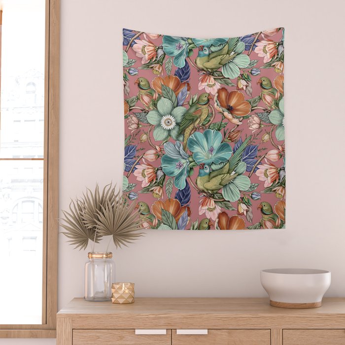 Garden Birds Sanctuary A Wall Tapestry Gallery Image 2