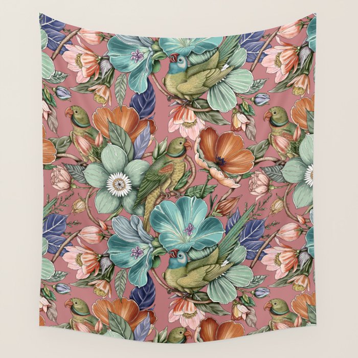 Garden Birds Sanctuary A Wall Tapestry Gallery Image 1