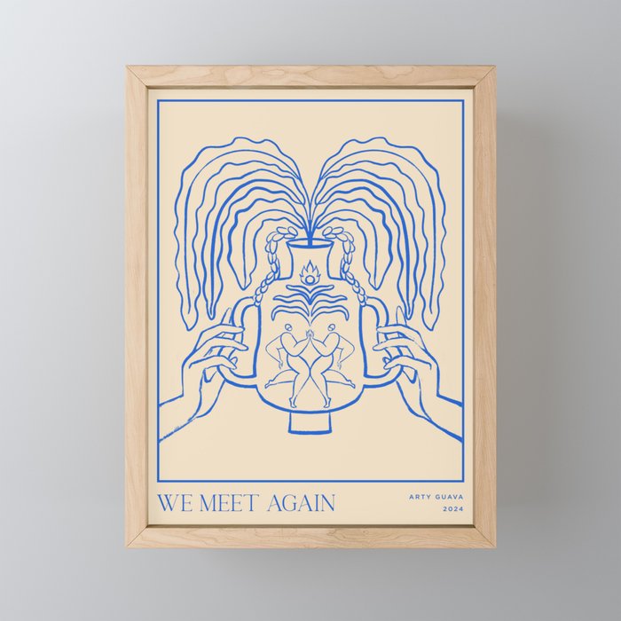 Let's Meet Again Line Art Mini Art Print Gallery Image 1