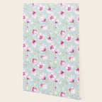 Hygge Hand Painted Watercolor Magnolia Blossoms Wallpaper Gallery Image 2