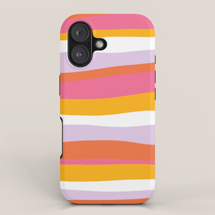 cali beach stripes iPhone Case Gallery Image 1