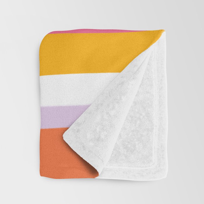 cali beach stripes Throw Blanket Gallery Image 3