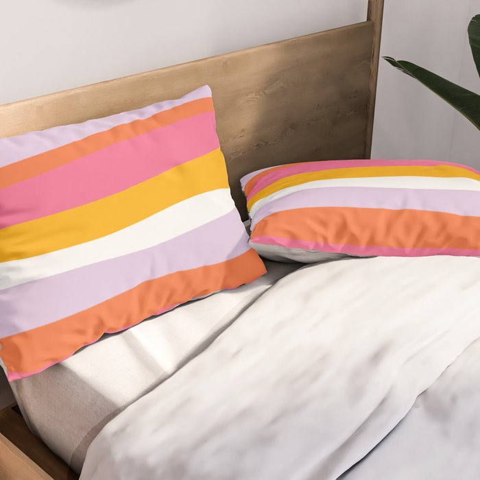 cali beach stripes Pillow Sham Gallery Image 2