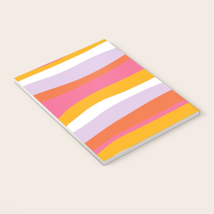 cali beach stripes Notebook Gallery Image 3