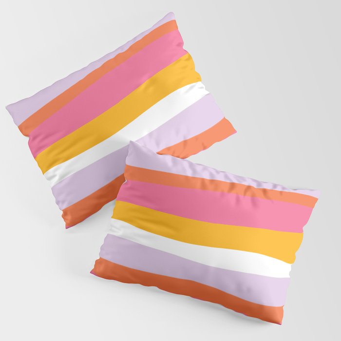 cali beach stripes Pillow Sham Gallery Image 1