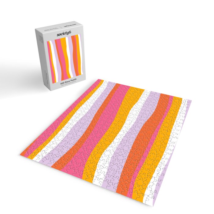 cali beach stripes Jigsaw Puzzle Gallery Image 2