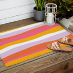 cali beach stripes Outdoor Rug Gallery Image 2