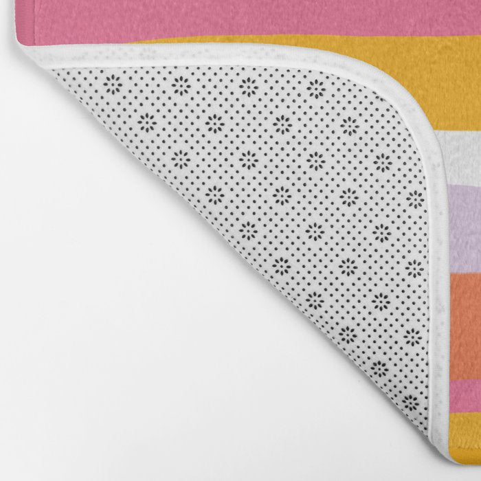 cali beach stripes Bath Mat Gallery Image 2