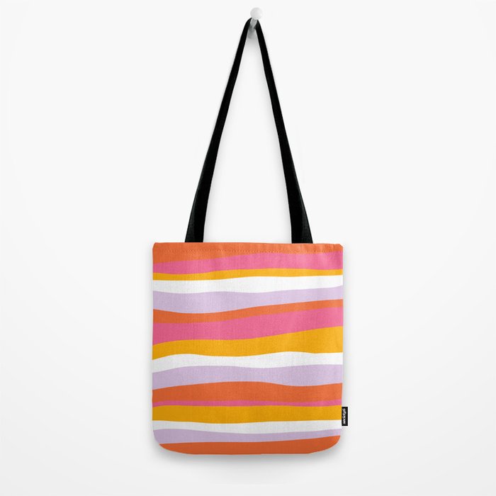 cali beach stripes Tote Bag Gallery Image 2