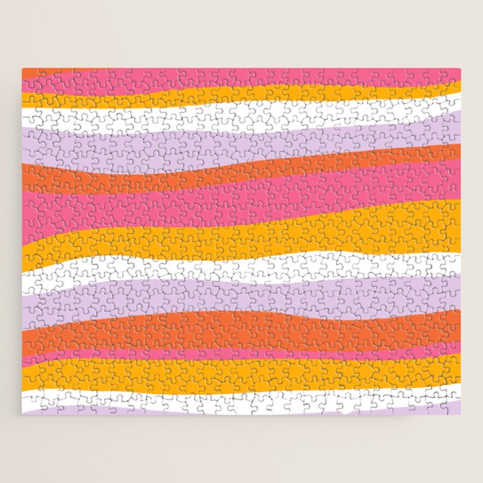 cali beach stripes Jigsaw Puzzle Gallery Image 1