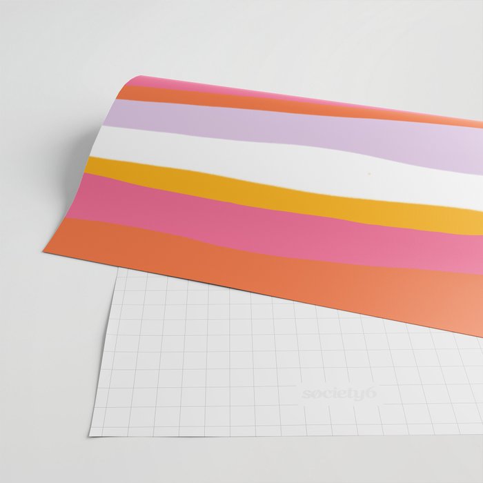 cali beach stripes Wrapping Paper Gallery Image 2