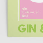 Gin and Tonic Cocktail Poster Gallery Image 3