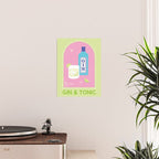 Gin and Tonic Cocktail Poster Gallery Image 2