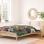 Exotic Blooms and Toucans Duvet Cover Gallery Image 2
