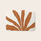 Two Green Vases & Orange Plant Bath Mat Gallery Image 1