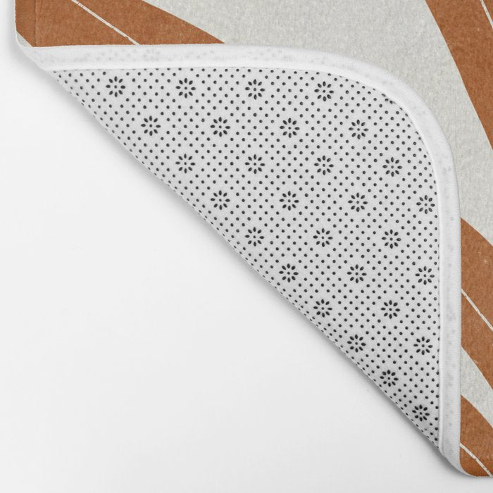 Two Green Vases & Orange Plant Bath Mat Gallery Image 2