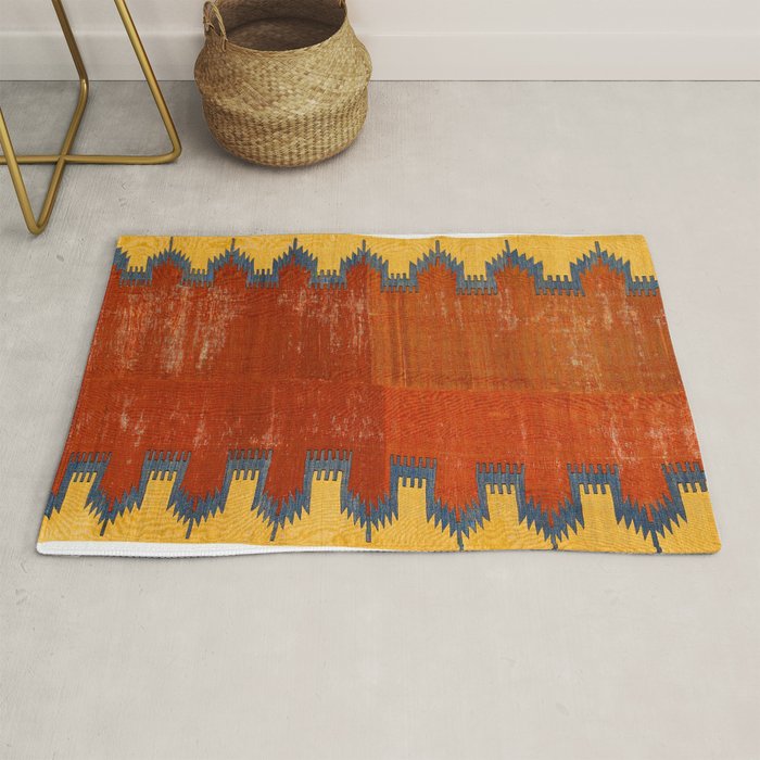 Karapinar Konya Central Anatolian Kilim Print Rug Gallery Image 1