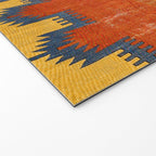 Karapinar Konya Central Anatolian Kilim Print Welcome Mat Gallery Image 2